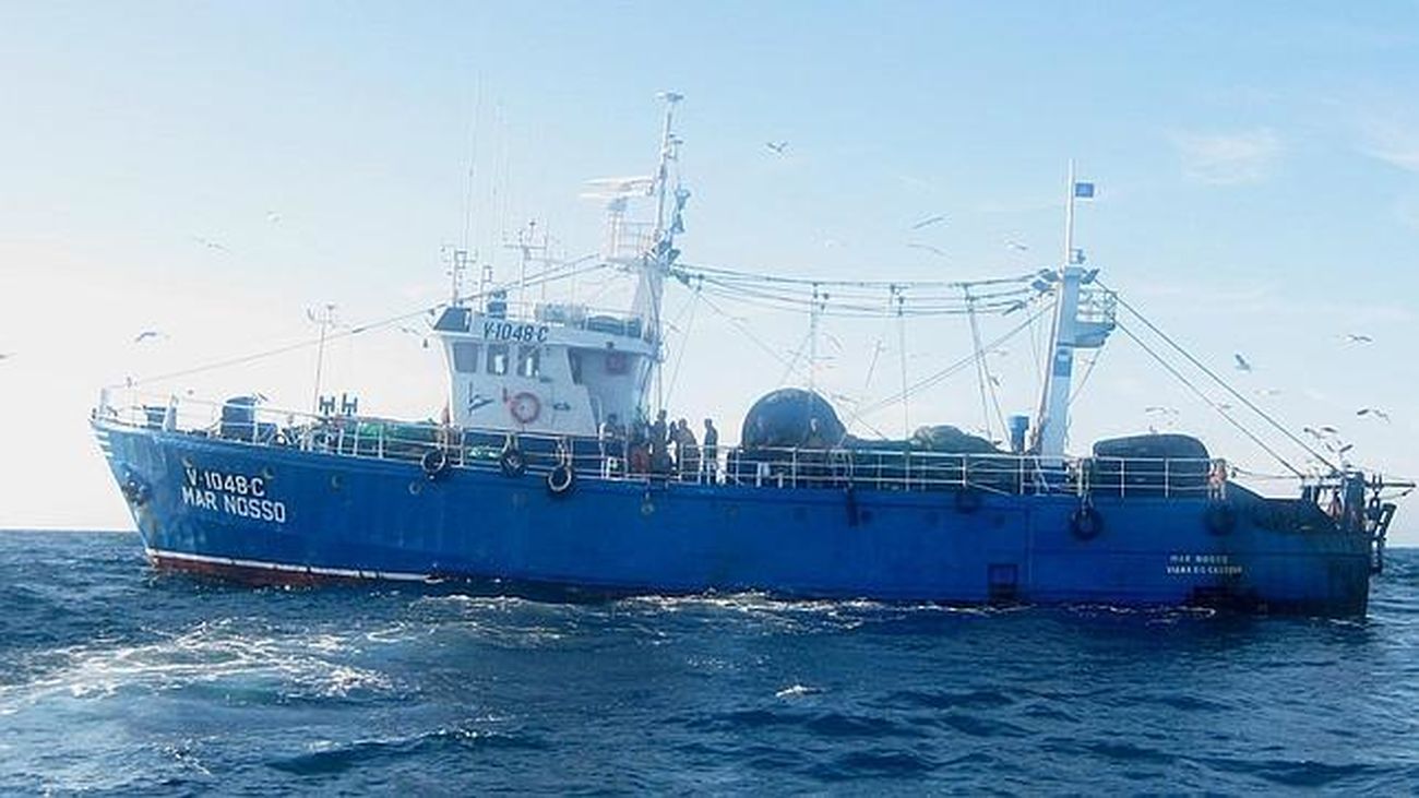 Imagen del arrastrero Mar Nosso, de 32 metros de eslora