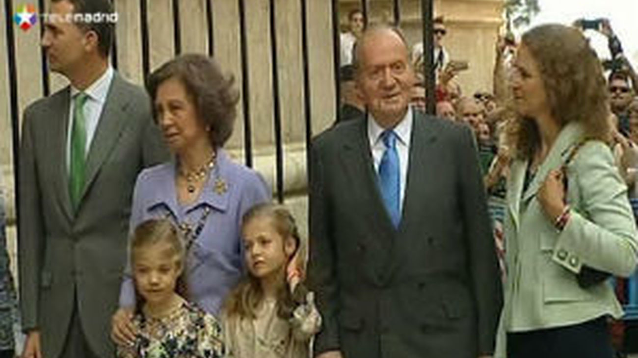 La familia real en Palma
