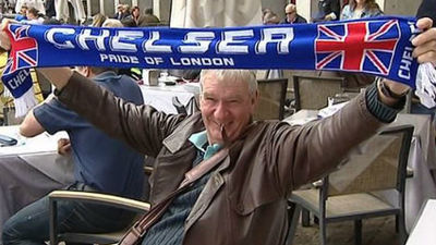 Unos 6.500 aficionados del Chelsea y Bayern, en Madrid