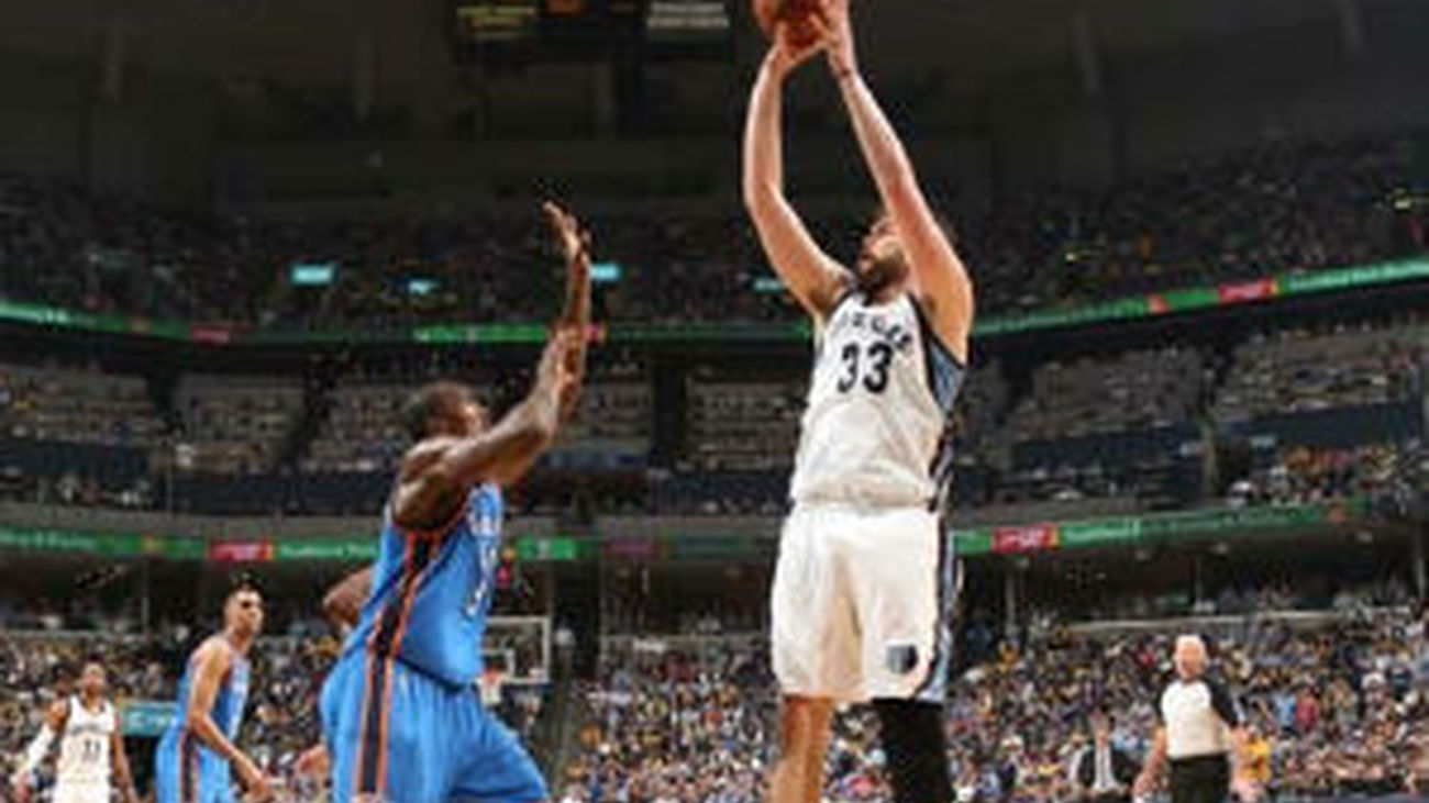 Playoffs NBA: Los Grizziles de Gasol se adelantan a los Thunder de Ibaka