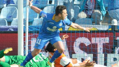 1-0. La indolencia del Málaga da vida al Getafe