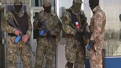 Hombres armados ocupan la sede policial en Konstantínovka, en el sureste de Ucrania