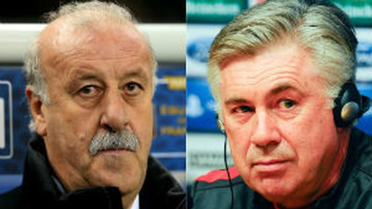 Del Bosque y Ancelotti