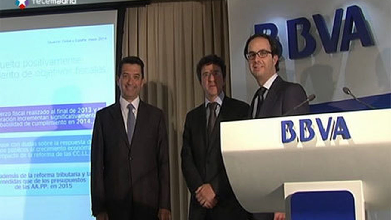 El informe del BBVA,  presentado por Rafael Doménech y Jorge Sicilia