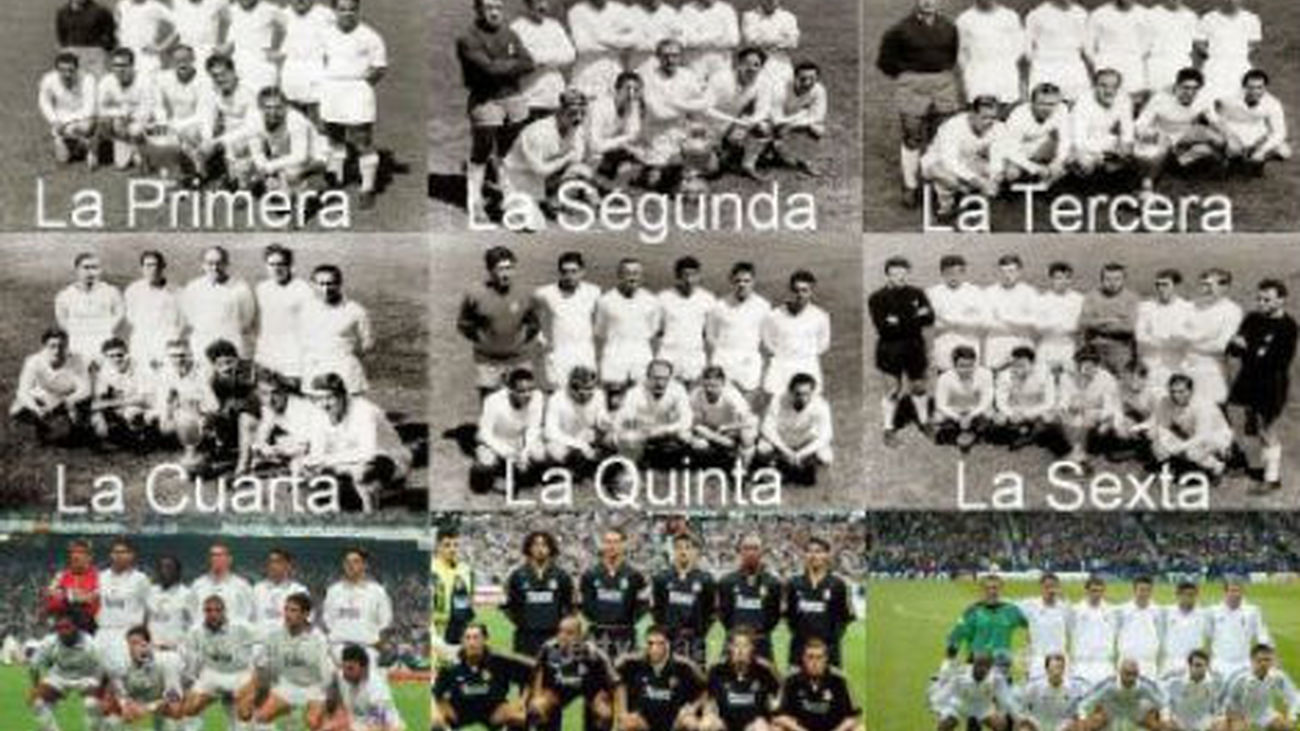 Las Copas de Europa ganadas por el Real Madrid