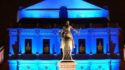 El Real celebra el Día de Europa con un espectáculo en 3D en su fachada