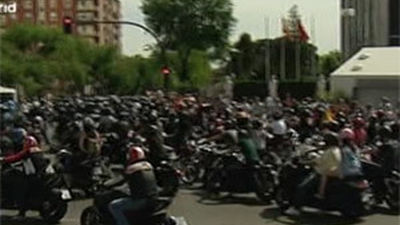 Concentración de Harley Davidson en Madrid