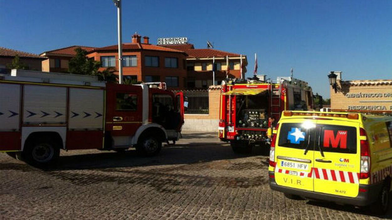 Incendio en una residencia de Navalcarnero