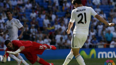 3-1. El Real Madrid vence al Espanyol con la cabeza en Lisboa