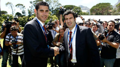 Hierro y Figo apuestan por el Real Madrid
