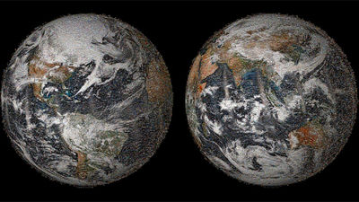 La NASA publica una imagen de la Tierra hecha con 36.000 'selfies'