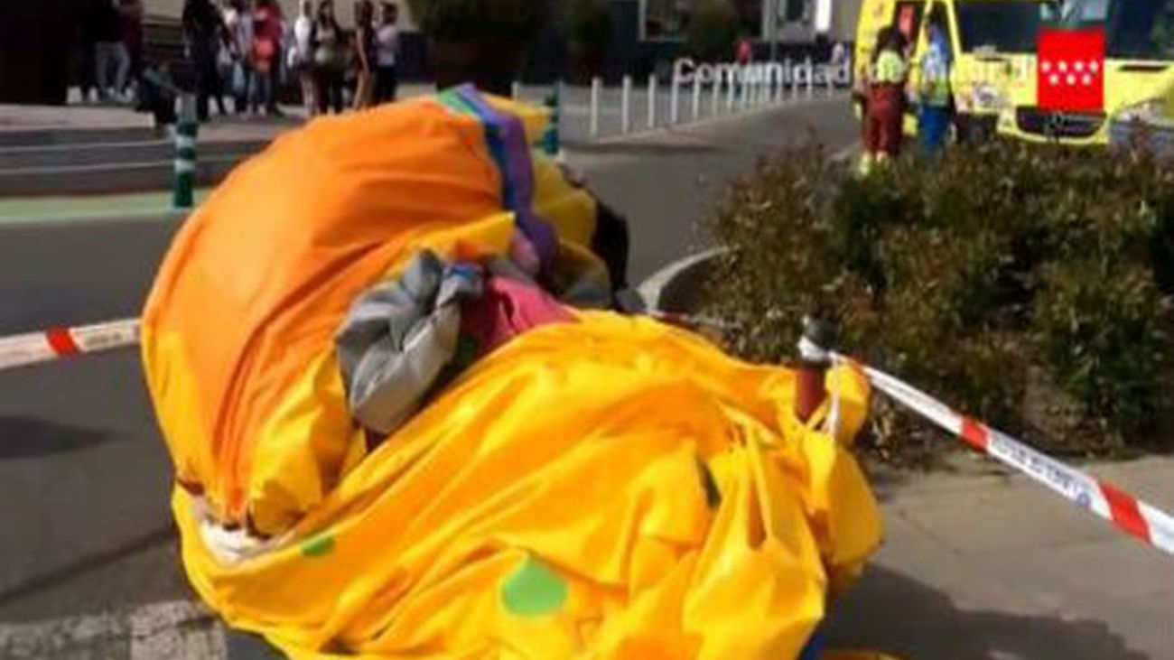 Imagen del castillo hinchable de Leganés