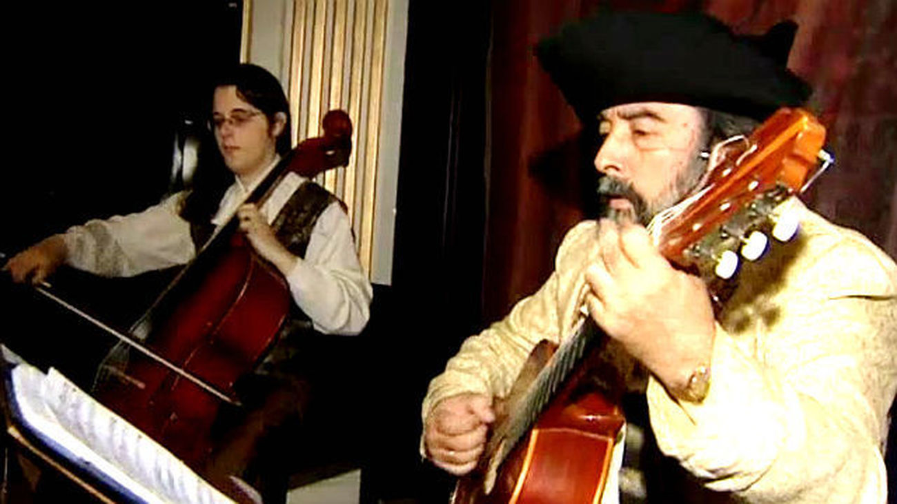 Músicos tocando en el Teatro Carlos III de Aranjuez