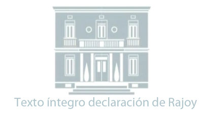 Texto íntegro de la declaración de Rajoy anunciando la abdicación del Rey