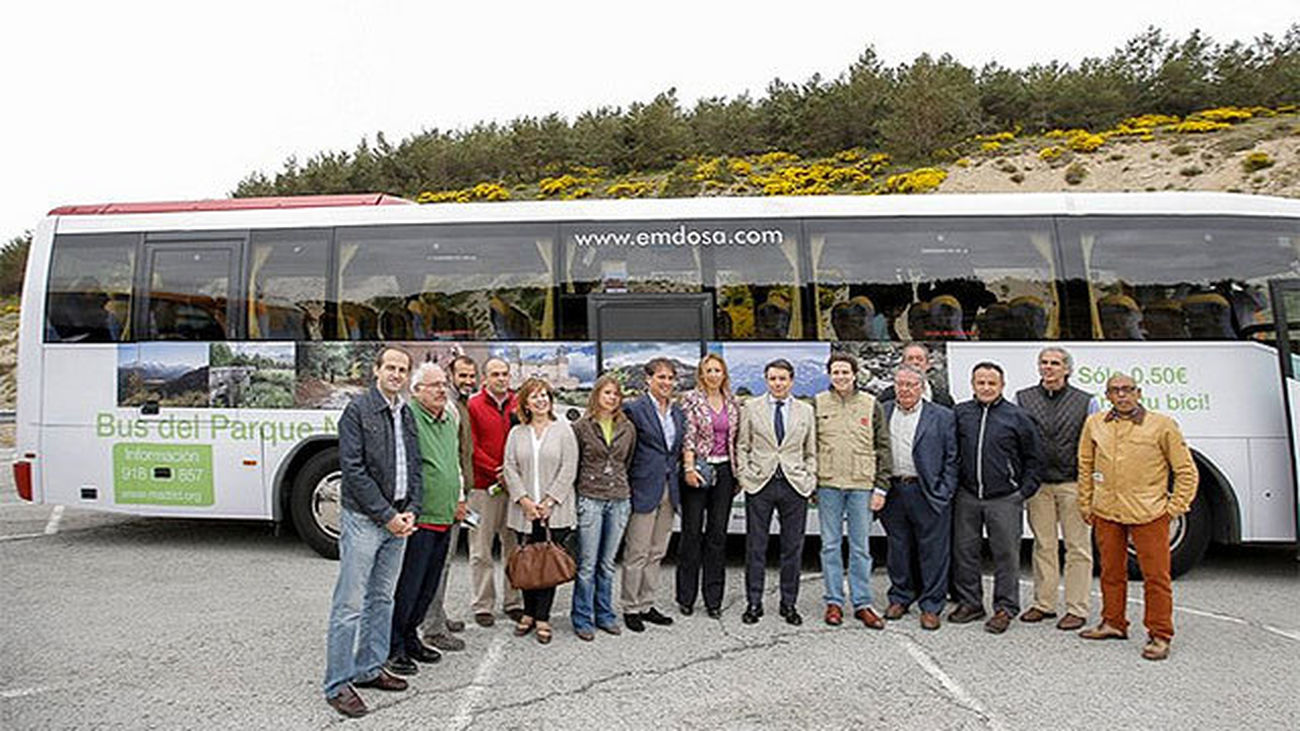 Cuatro autobuses "verdes" facilitan la visita al Parque de Guadarrama sin coche privado