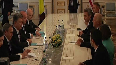 Poroshenko asegura a Biden que Ucrania será "un buen socio" de EEUU