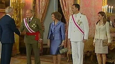 El Rey se despide de las Fuerzas Armadas con una recepción en el Palacio Real