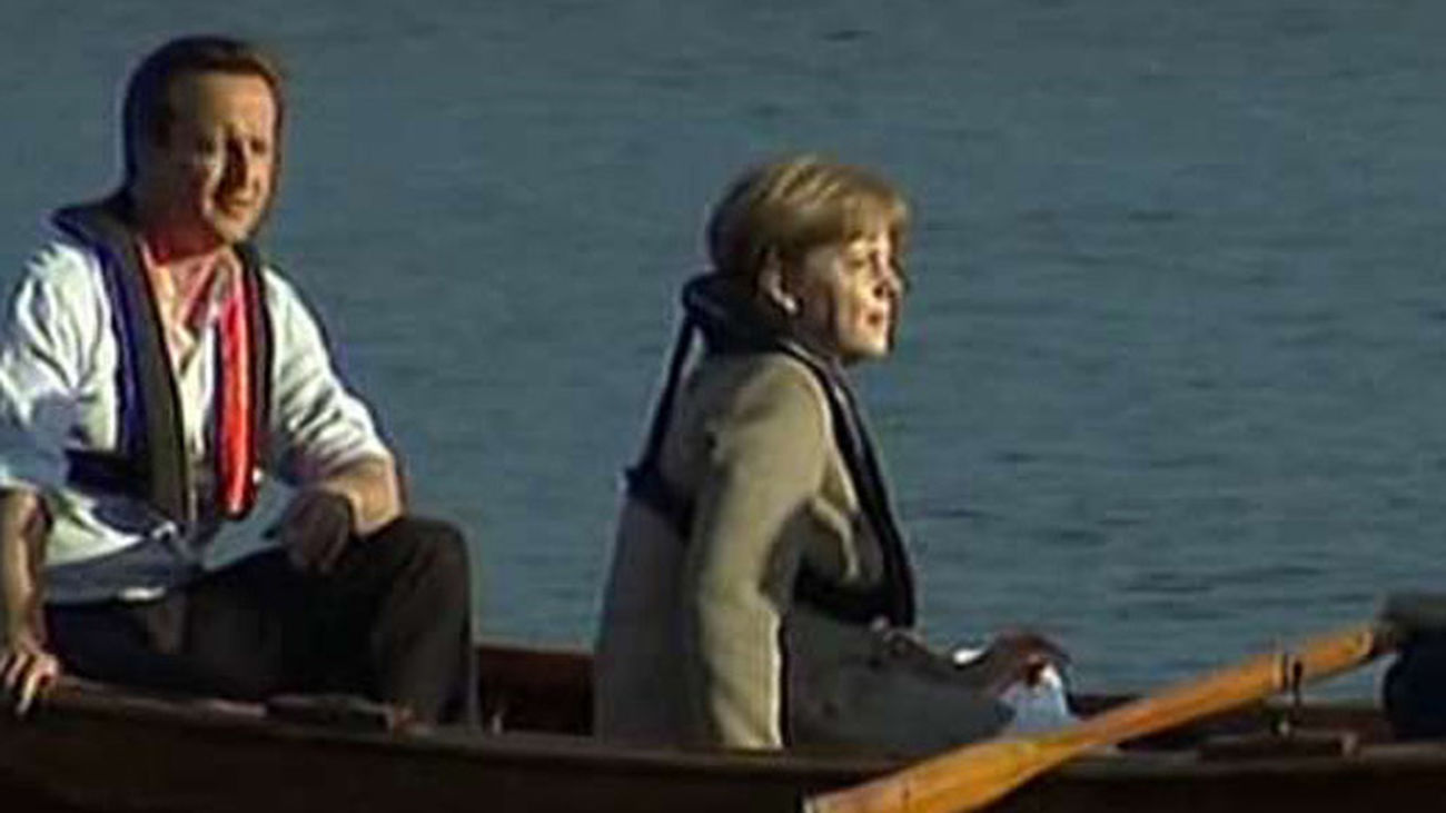 Merkel y Cameron