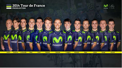 Valverde encabeza la preselección del Movistar para el Tour