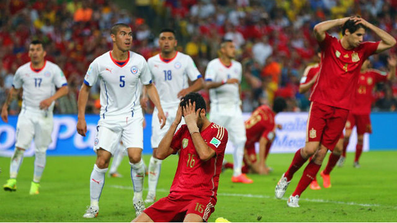 0-2. España dice adiós al Mundial tras caer con Chile