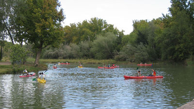 Las labores de limpieza del Tajo llegan hasta la presa del Palacio Real