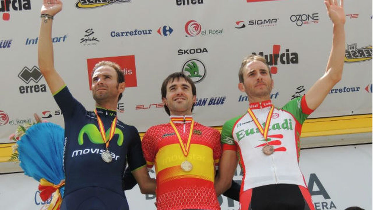 Podio Campeonato España de Ciclismo 2014