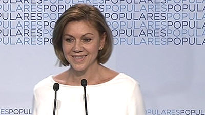 Cospedal: "Posiblemente Mas esté en la vía de encontrar  una salida a la situación"