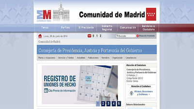 Madrid implanta la cita 'on line' para informarse sobre las uniones de hecho