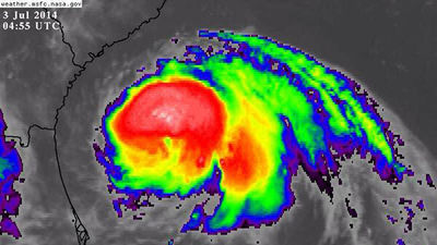 'Arthur' va camino de convertirse en huracán y aguar la fiesta del 4 de julio en EEUU