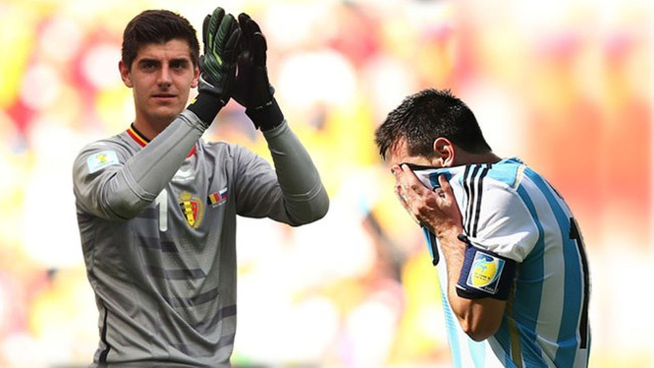 Courtois contra Messi