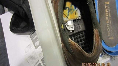 Hallado un cuchillo en el zapato de un individuo en el aeropuerto de Detroit