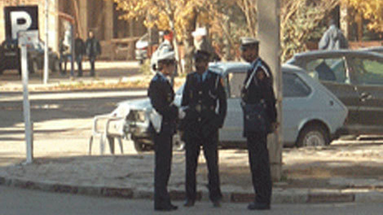 Agentes de seguridad marroquíes
