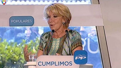 Aguirre pide a todo el PP pasos "decididos" para erradicar la corrupción