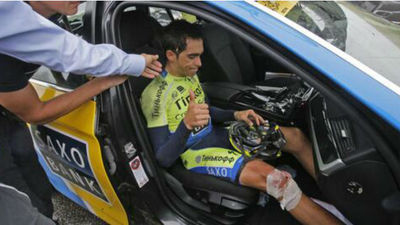 Contador: "Pude morir en la caída del Tour"