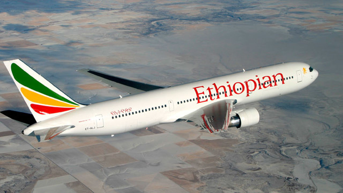 Avión de la compañía Ethiopian Airlines