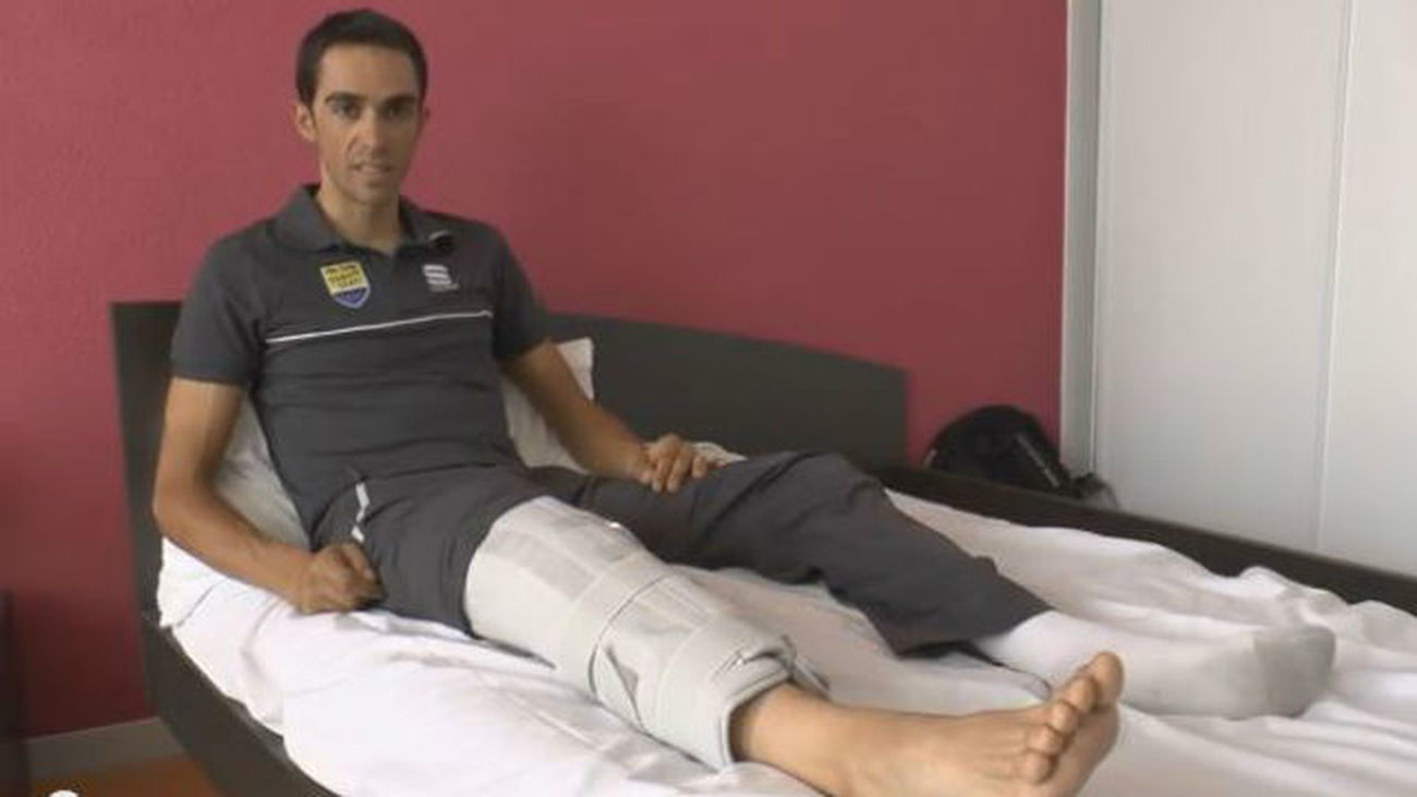 Contador: "Es muy difícil que pueda llegar a la Vuelta"