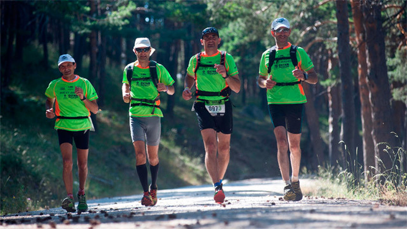 Uno de los grupos participantes en la I edición del Oxfam Intermón Trailwalker Madrid