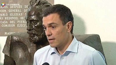 Sánchez reta a los incómodos con el “no” a  Juncker a que lo expliquen a las bases