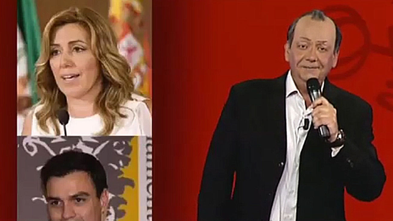 Tele José Manuel Soto le canta a Susana Díaz, presidenta de la Junta de Andalucía