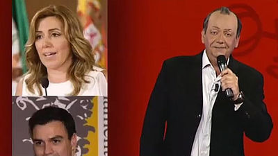 Tele José Manuel Soto le canta a Susana Díaz, presidenta de la Junta de Andalucía