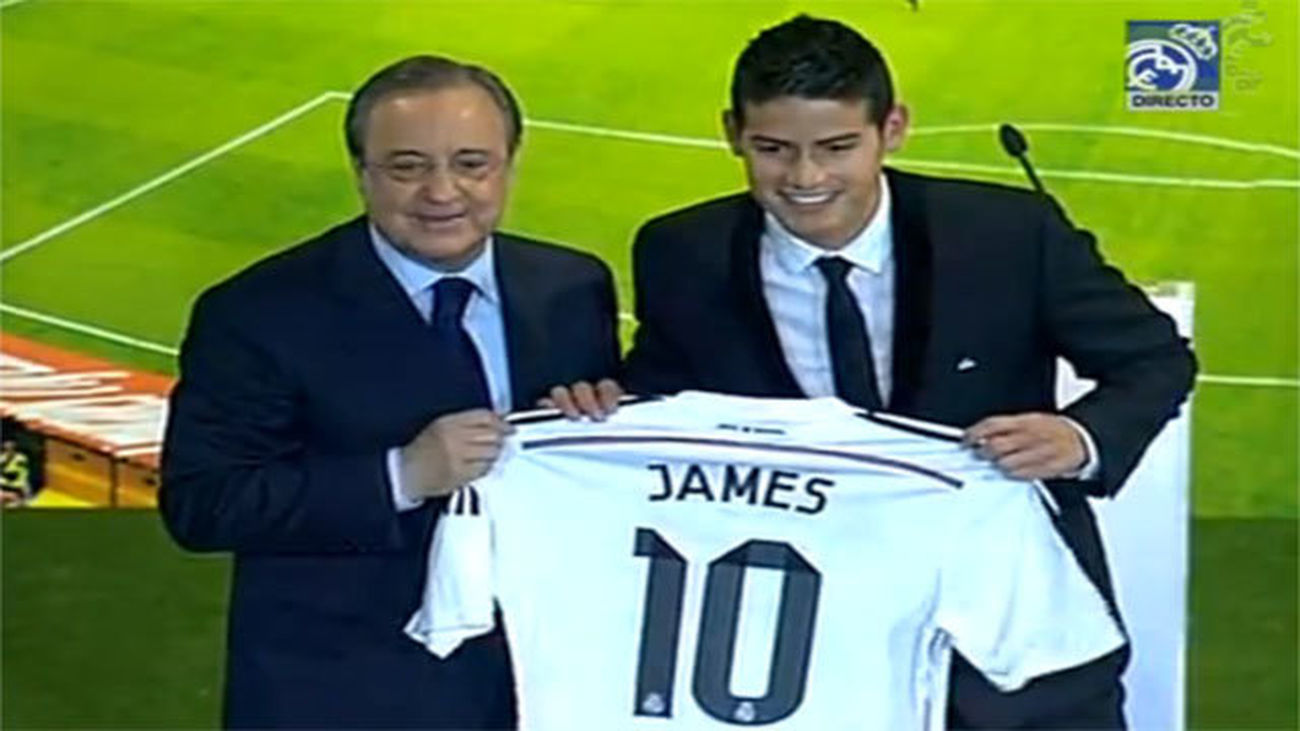 James Rodríguez ya viste de blanco: "Espero dar muchas alegrías y títulos"