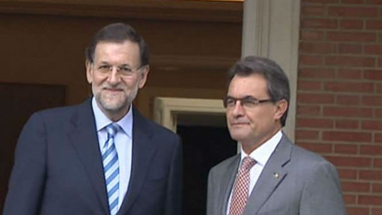 Rajoy y Mas en Moncloa