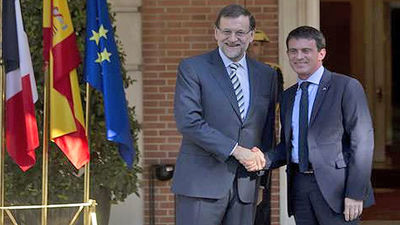 Rajoy recibe al primer ministro francés, Manuel Valls