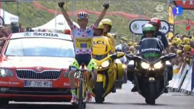 Tour: Majka suma su segunda etapa y Valverde sufre