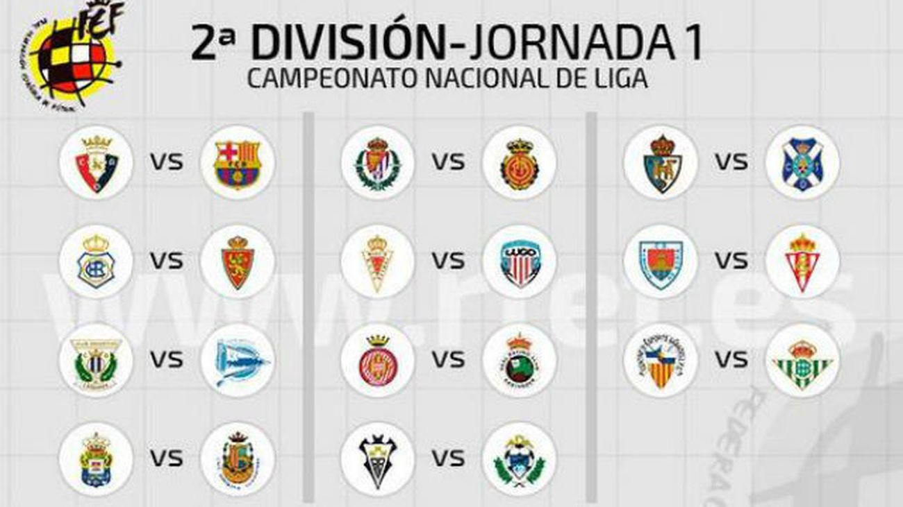 Calendario Liga Adelante