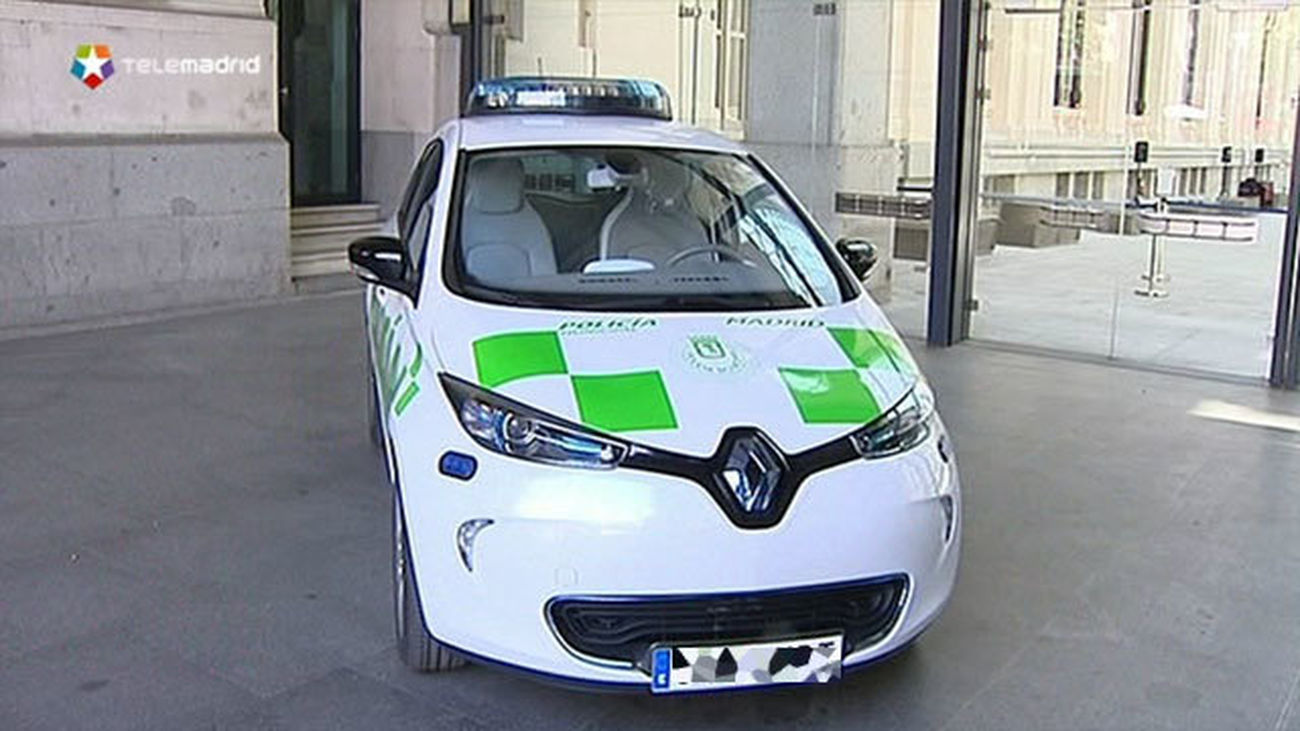 Uno de los nuevos coches eléctricos de la Policia Municipal de Madrid