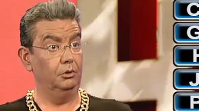 Saber y Ganar tiene un ilustre invitado en El Reto. Esta vez el Chunguito resuelve el panel de las palabras