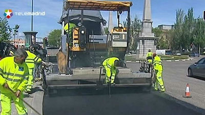 La Operación Asfalto afecta este lunes a la Castellana y García Noblejas
