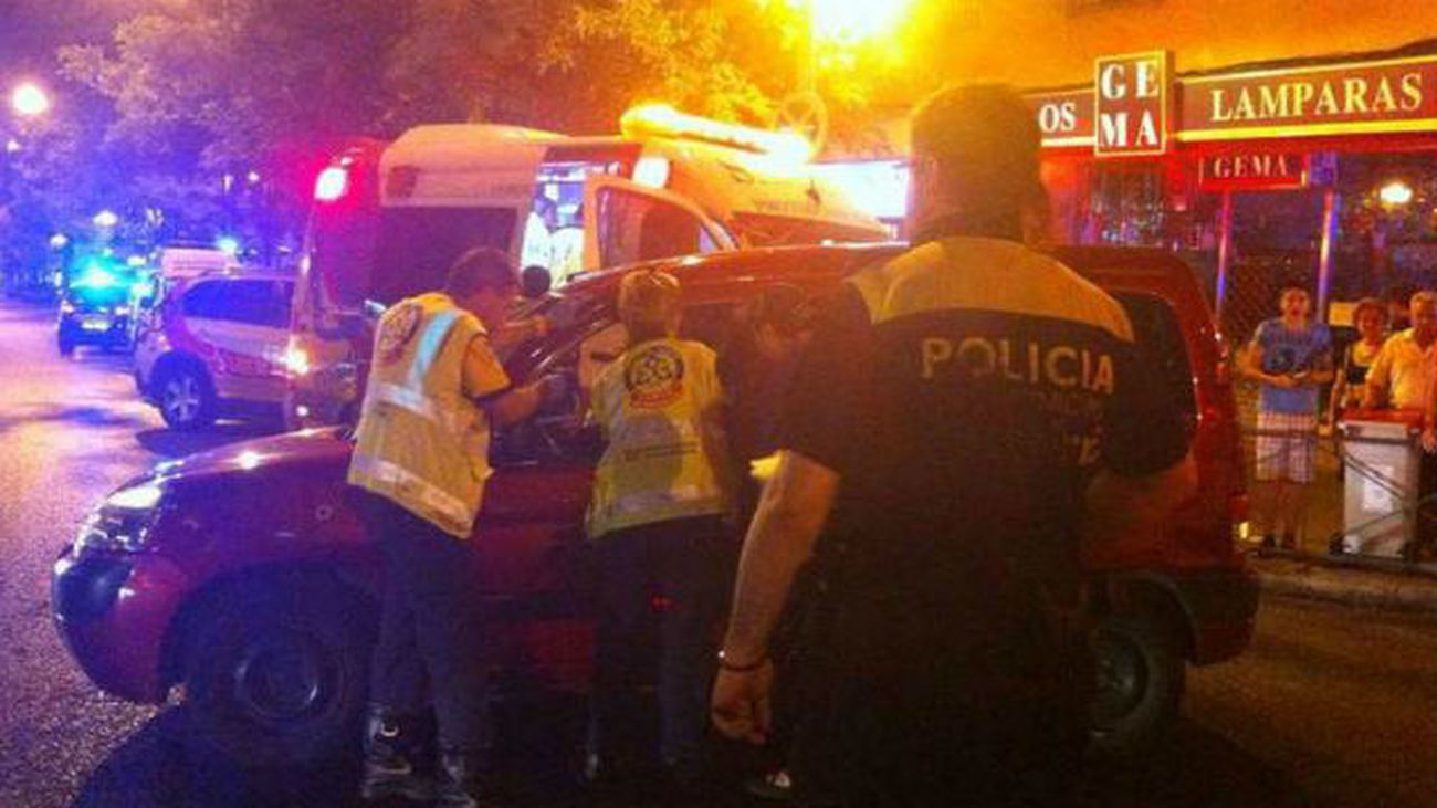 Accidente de Moto en la avenida de la Albufera