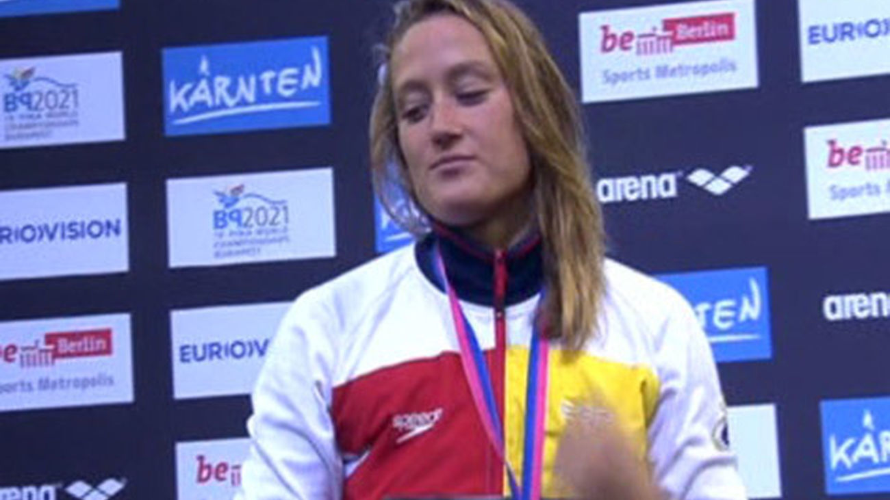 Mireia Belmonte, medalla de plata en la final de los 400 estilos